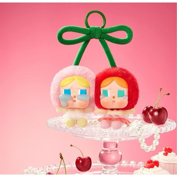 New CRYBABY Crying For Love Series-Vinyl Plush Hanging Card (Love You Cherry Muc - Picture 3 of 8